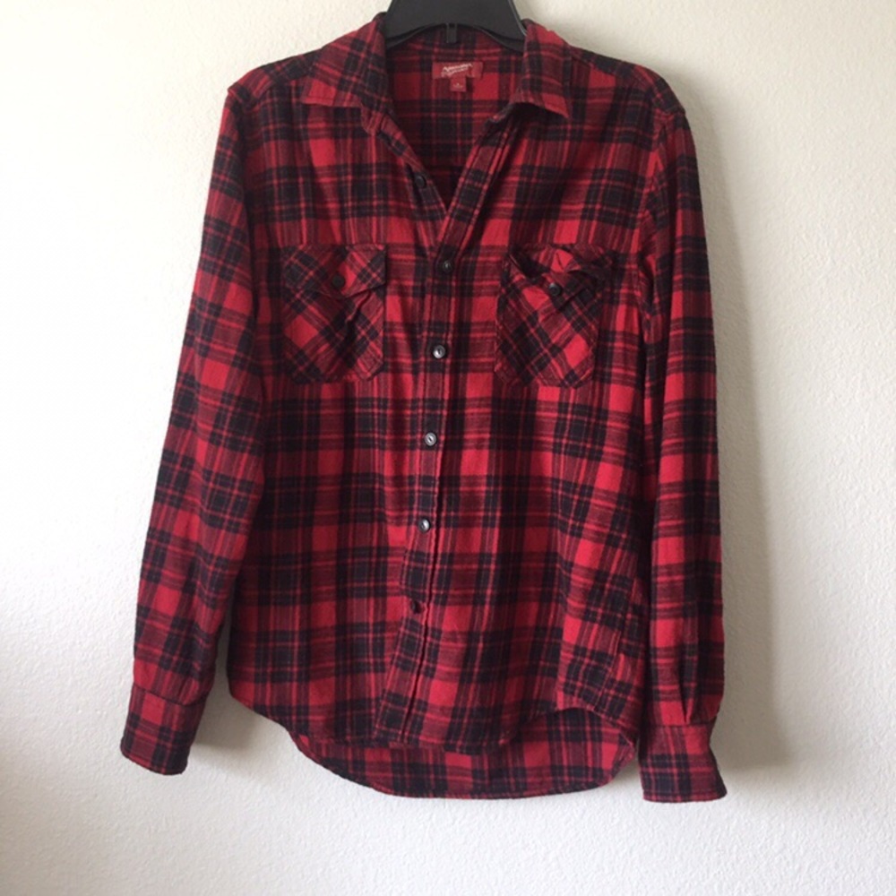 Red Grunge Flannel